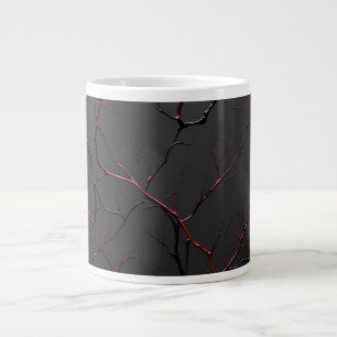 Schwarze und rote Venen Jumbo-Tasse