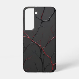 Schwarze und rote Venen Samsung Galaxy Hülle