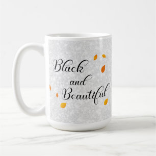 Schwarze und schöne Sonnenblumenkönigin Kaffeetasse