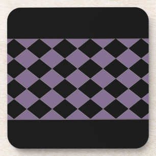 Schwarze und violette Diamanten Getränkeuntersetzer