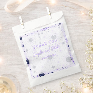 Schwarze und violette himmlische Hochzeitsgunstbeu Geschenktütchen