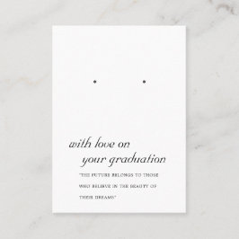 SCHWARZE UND WEISSE ABSCHLUSS-EREIGNISKARTE PLATZKARTE