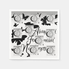SCHWARZE UND WEISSE DISIGNPaper Napkin Serviette