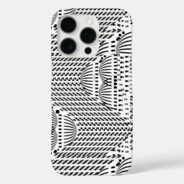 SCHWARZE UND WEISSE DOPPEN iPhone 16 PRO HÜLLE