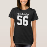 Schwarze und weiße Erwachsene | Sports Jersey Desi T-Shirt<br><div class="desc">Schwarze und weiße Erwachsene | Sports Jersey Design ・ Womens Jersey T - Shirt</div>