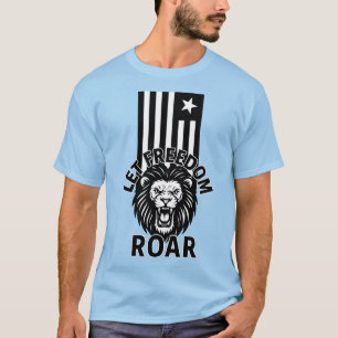 SCHWARZE UND WEISSE FREIHEIT T-Shirt