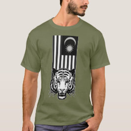 SCHWARZE UND WEISSE FREIHEITSPATRIOT TIGER T-Shirt