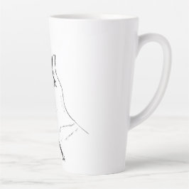 schwarze und weiße Hand auf Kaffeetasse Milchtasse