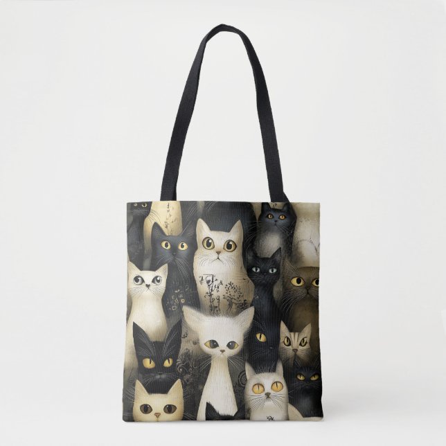 schwarze und weiße Katzen (Vorderseite)