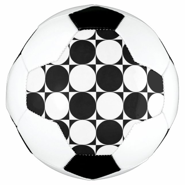 SCHWARZE UND WEISSE KREISE FUßBALL (Vorderseite)
