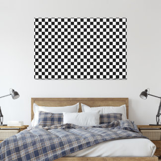 Schwarze und weiße Leinwand