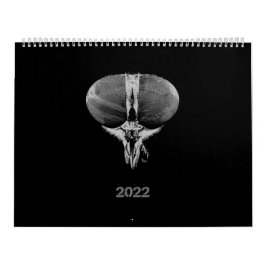 Schwarze und weiße minimalistische Insekten - Bug  Kalender