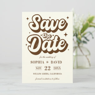 Schwarze und weiße minimalistische moderne Hochzei Save The Date