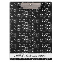 Schwarze und weiße Musiknoten