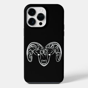 Schwarze und weiße Stammziege / Schafe iPhone 14 Pro Max Hülle