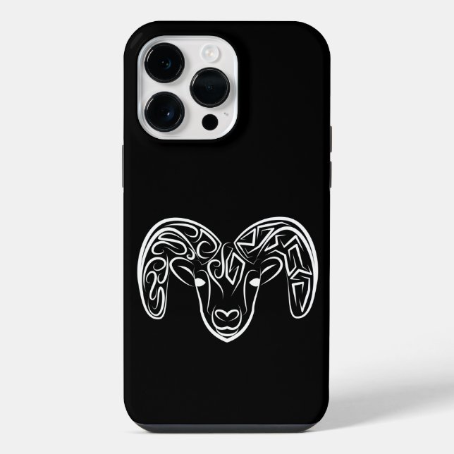 Schwarze und weiße Stammziege / Schafe iPhone Hülle (Rückseite)