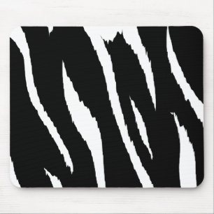 Schwarze und weiße Streifen Mousepad