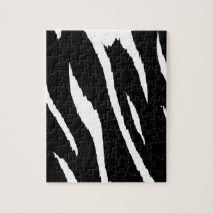 Schwarze und weiße Streifen Puzzle