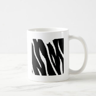Schwarze und weiße Streifen Tasse