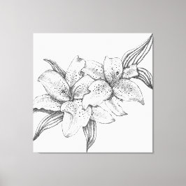 Schwarze und Weiße Tiger Leinwanddruck