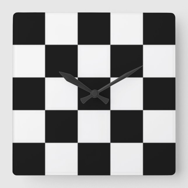 Schwarze und weiße Uhr (Vorderseite)