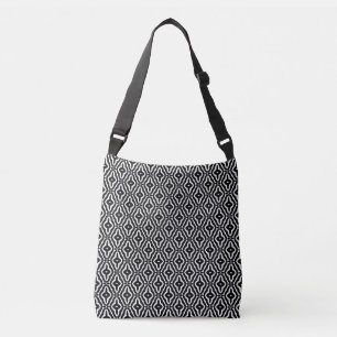 Schwarze und weiße Umhängetasche / Schulter-Tote Tragetaschen Mit Langen Trägern
