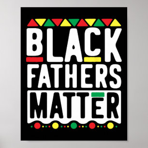 Schwarze Väter Problem Für Männer Vater Geschichte Poster