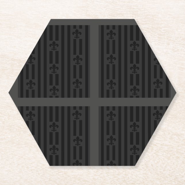 Schwarze Velvet Untersetzer (Vorderseite)