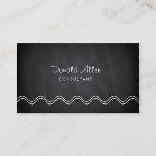 Schwarze, Vintage Berufliche Kurven in der Zwische Visitenkarte