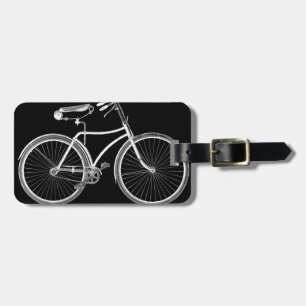 Schwarze Vintage Fahrrad-Antike/Retro Radfahren Gepäckanhänger