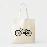 Schwarze Vintage-Mountainbike-Canvas-Tasche
