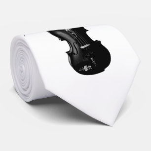 SCHWARZE VIOLIN-KRAWATTE - ÄNDERBARE HINTERGRUNDF KRAWATTE