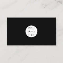 Schwarze Visitenkarte Selbst Gestalten