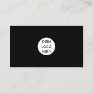Schwarze Visitenkarte Selbst Gestalten