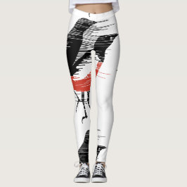 Schwarze Vögel - Breezy Vögel Leggings