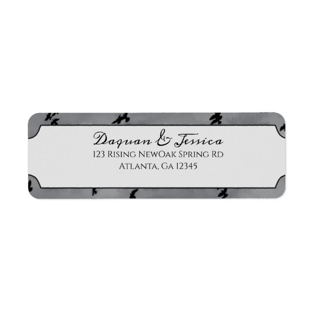 Schwarze Vögel gotisch fliegen (Vorne)