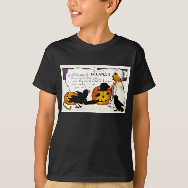 Schwarze Vögel T-Shirt (Vorderseite)