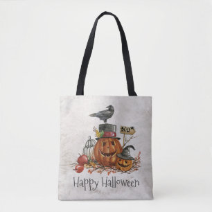 Schwarze Vogel-und Taschen-Tasche Halloweens der