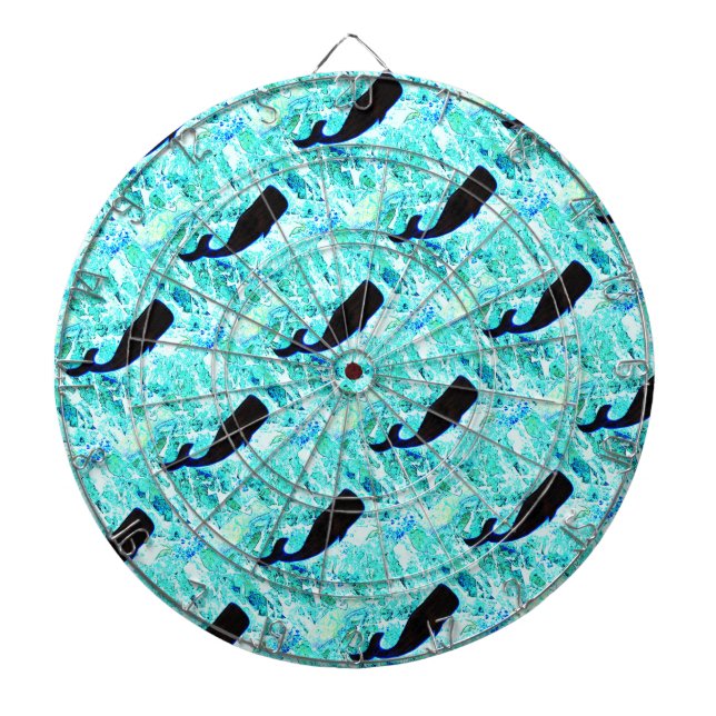 Schwarze Wale Dartscheibe (vorne)