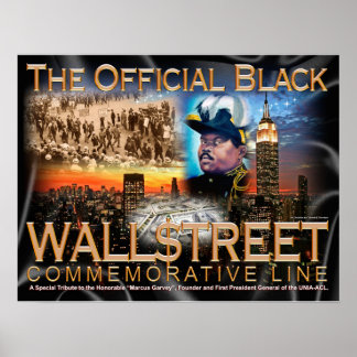 SCHWARZE WALL $TREET POSTER