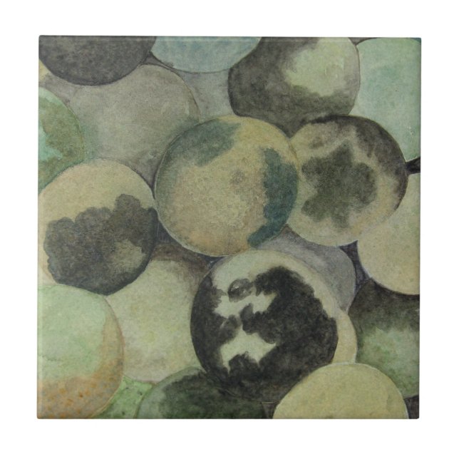 Schwarze Walnüsse Fliese (Vorderseite)