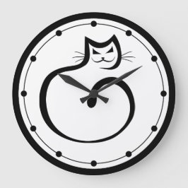 Schwarze Wand-Uhr Große Wanduhr