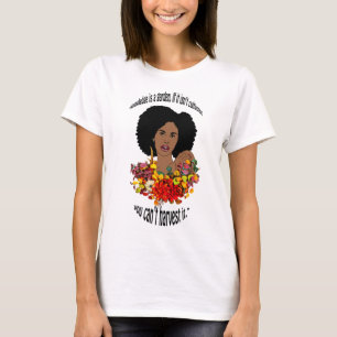 Schwarze Weibliche afrikanische Sprichwörter zitie T-Shirt