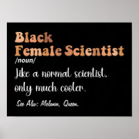 Schwarze Weibliche Wissenschaftler Funny Definitio