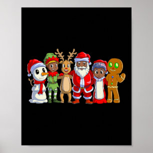 Schwarze Weihnachten nach Afrika Poster
