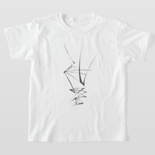 Schwarze Weiße Abstrakte Stammes-Tattoo-Kunst T-Shirt