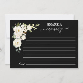 Schwarze weiße Blume - Gedächtnisübertragung Ankündigung