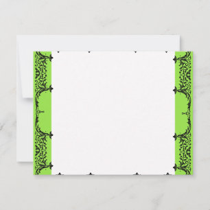 Schwarze weiße Lilie n danken Ihnen merkt Hochzeit Mitteilungskarte