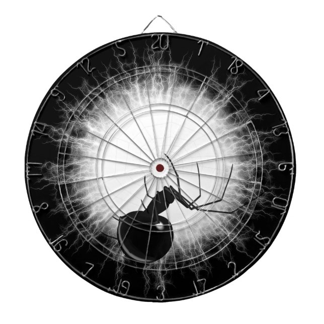 Schwarze Widow-Spidermatte Dartscheibe (vorne)