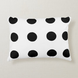 Schwarze Wiederholungspunkte Dekokissen